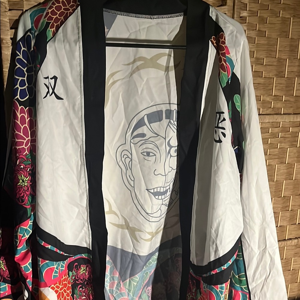 Colorful Graphic Kimono Jacket